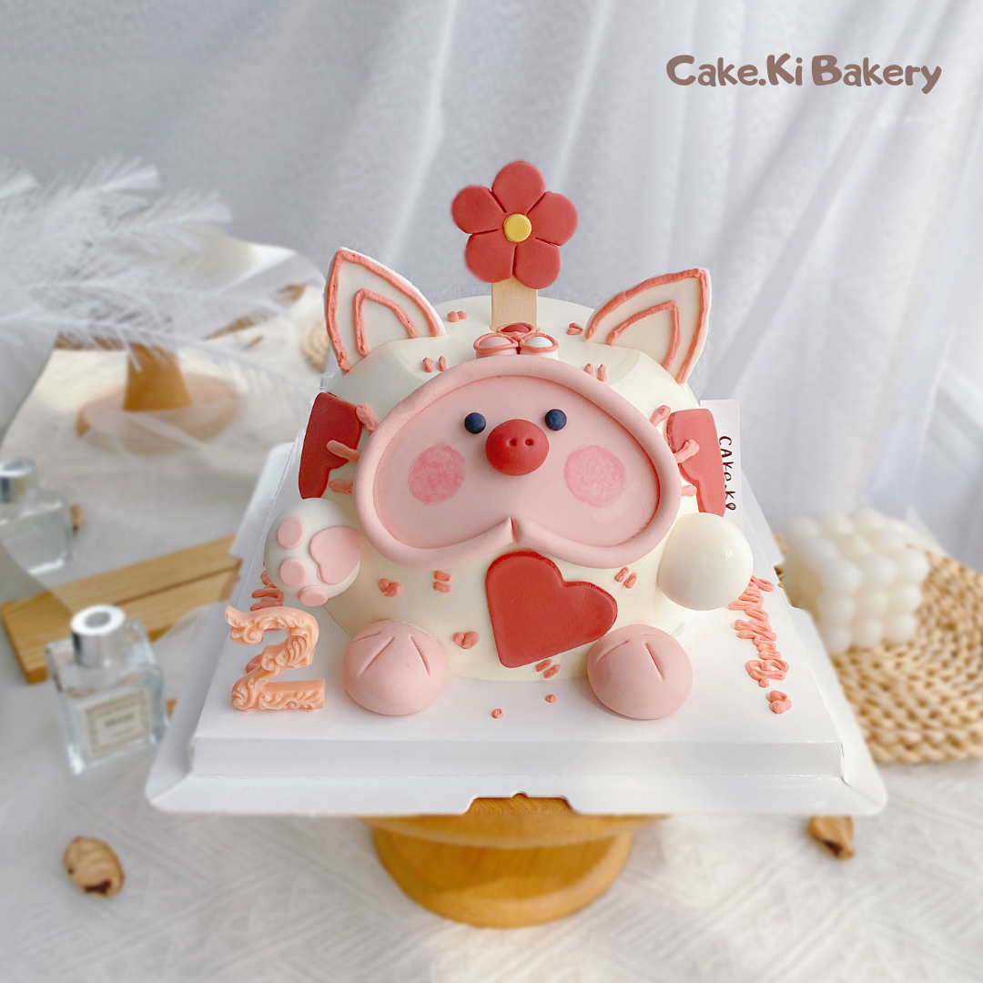 (3 Days Pre-Order) 3D Cute Pig Pig Design | Cake Ki Bakery