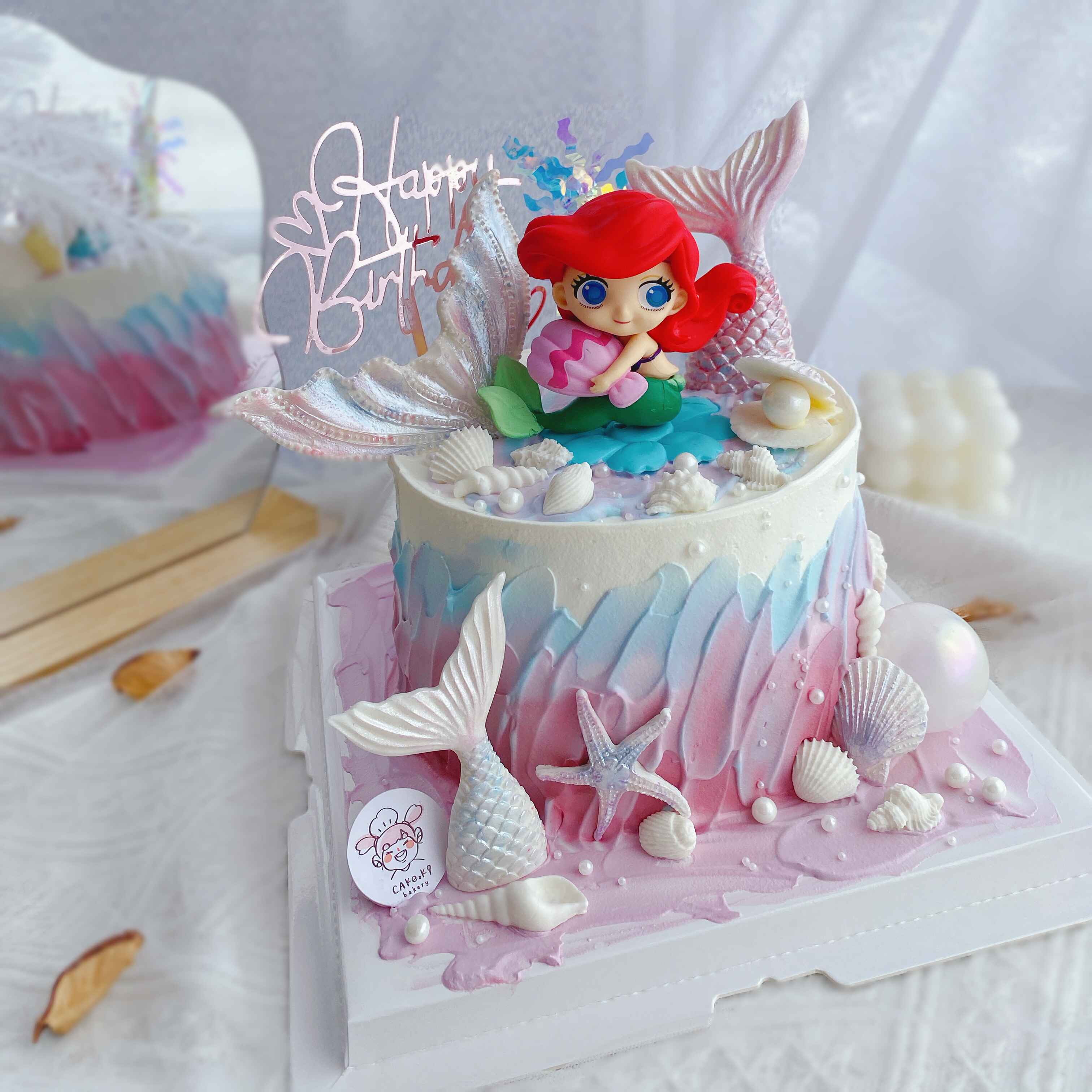 (3 Days Pre-Order) Mermaid Design | Cake Ki Bakery